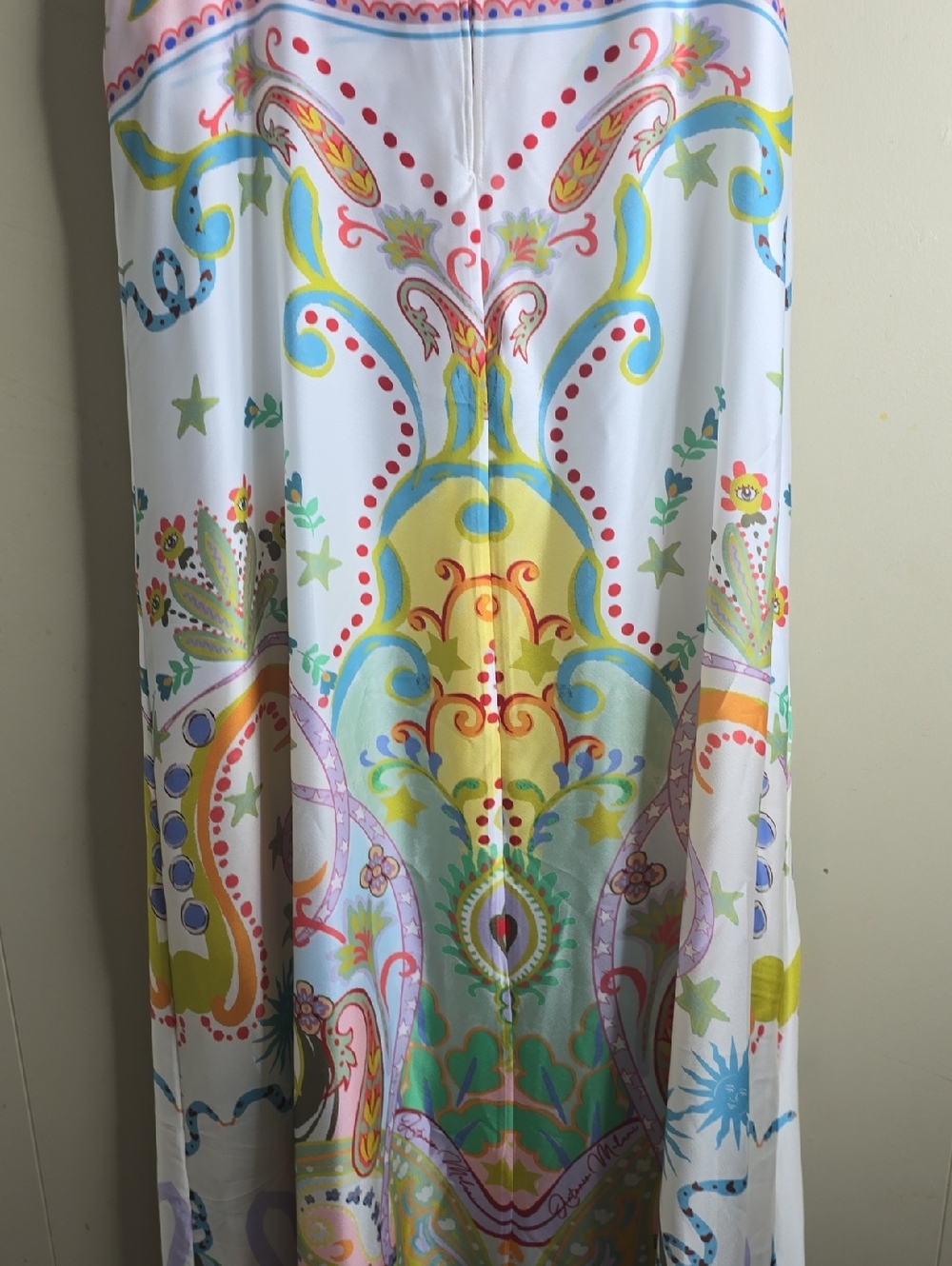 Antonio Melani Lucia Printed Statin Strapless Maxi Dress Size 6 - Picture 8 of 10